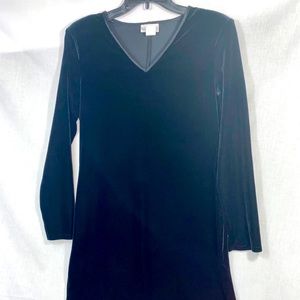 Vintage K.C. Spencer Velvet Long Sleeve Dress